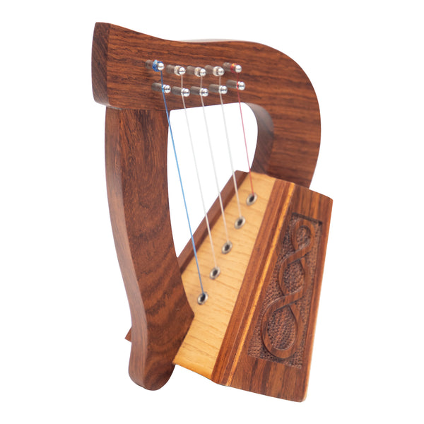 O'carolan Harp, 5 String Rosewood Knotwork