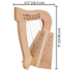 O'Carolan Harp, 6 String Lacewood Knotwork