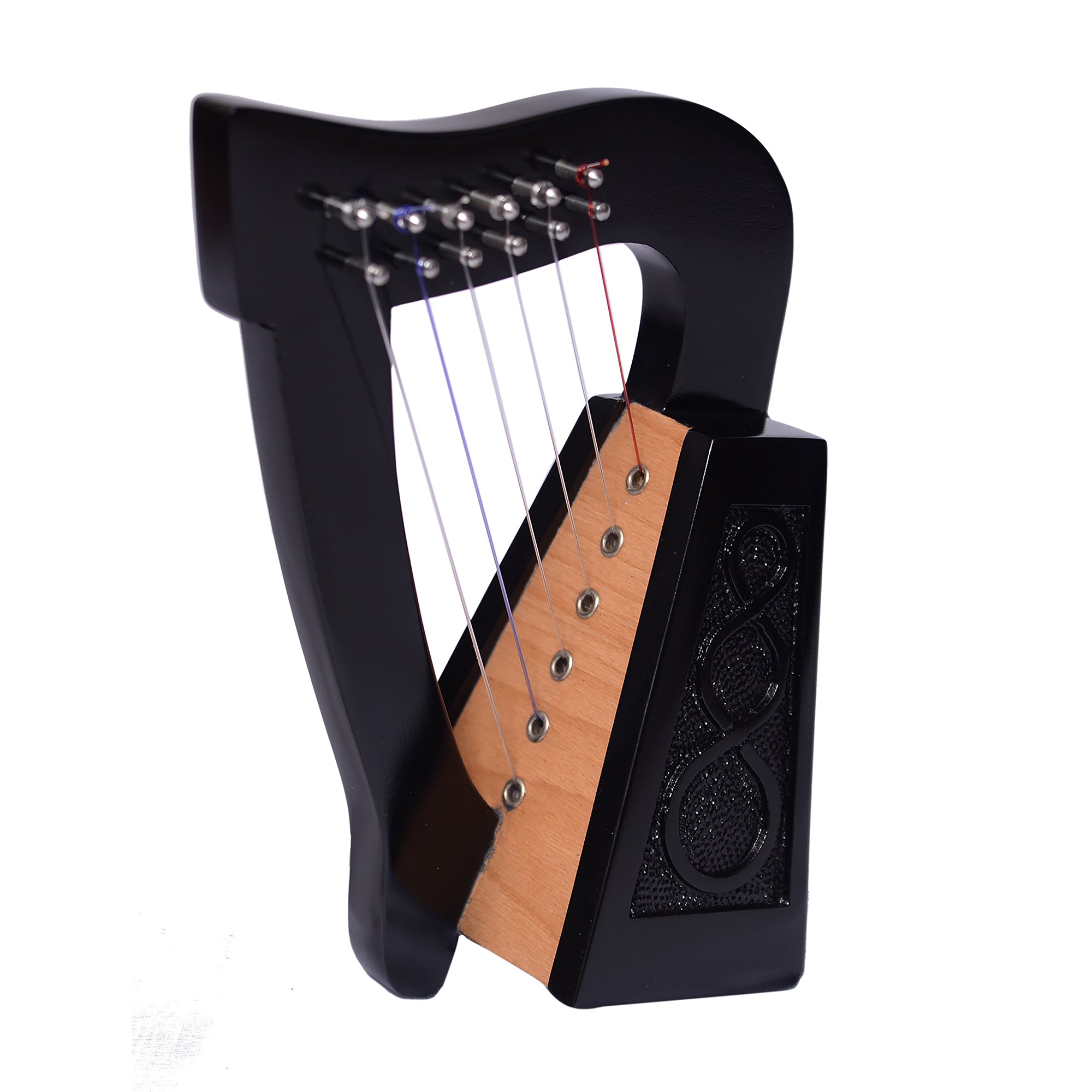 O'carolan Harp, 6 String Black Knotwork