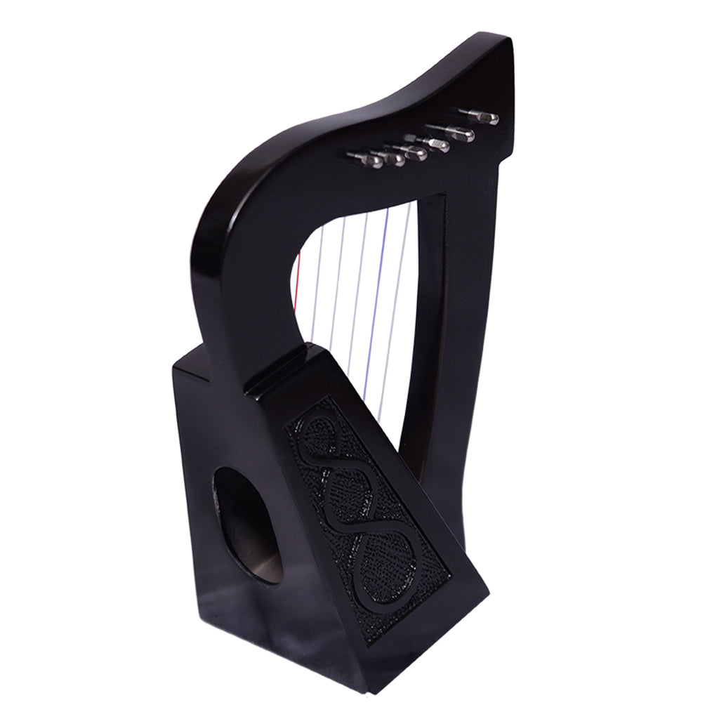 O'carolan Harp, 6 String Black Knotwork
