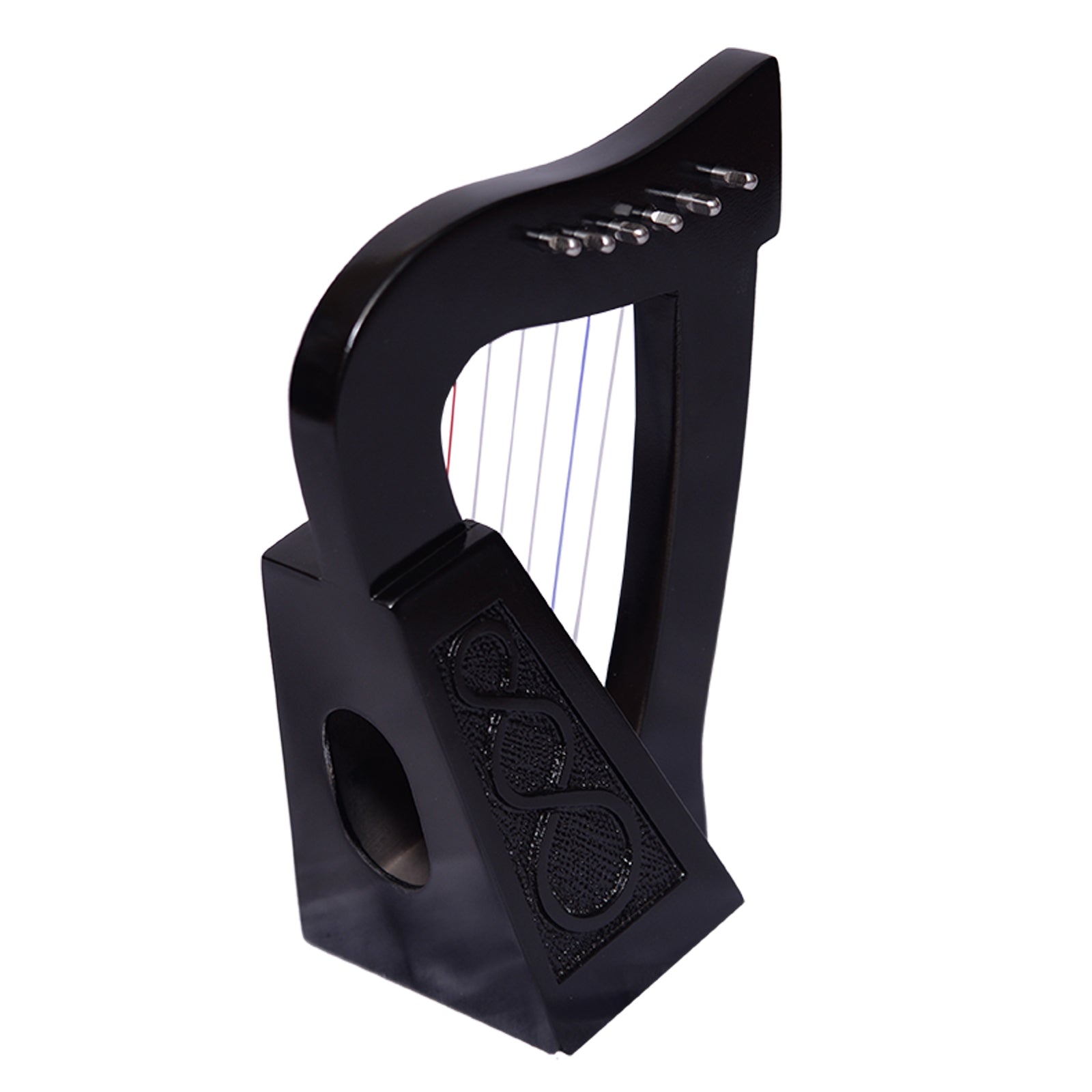 O'carolan Harp, 6 String Black Knotwork