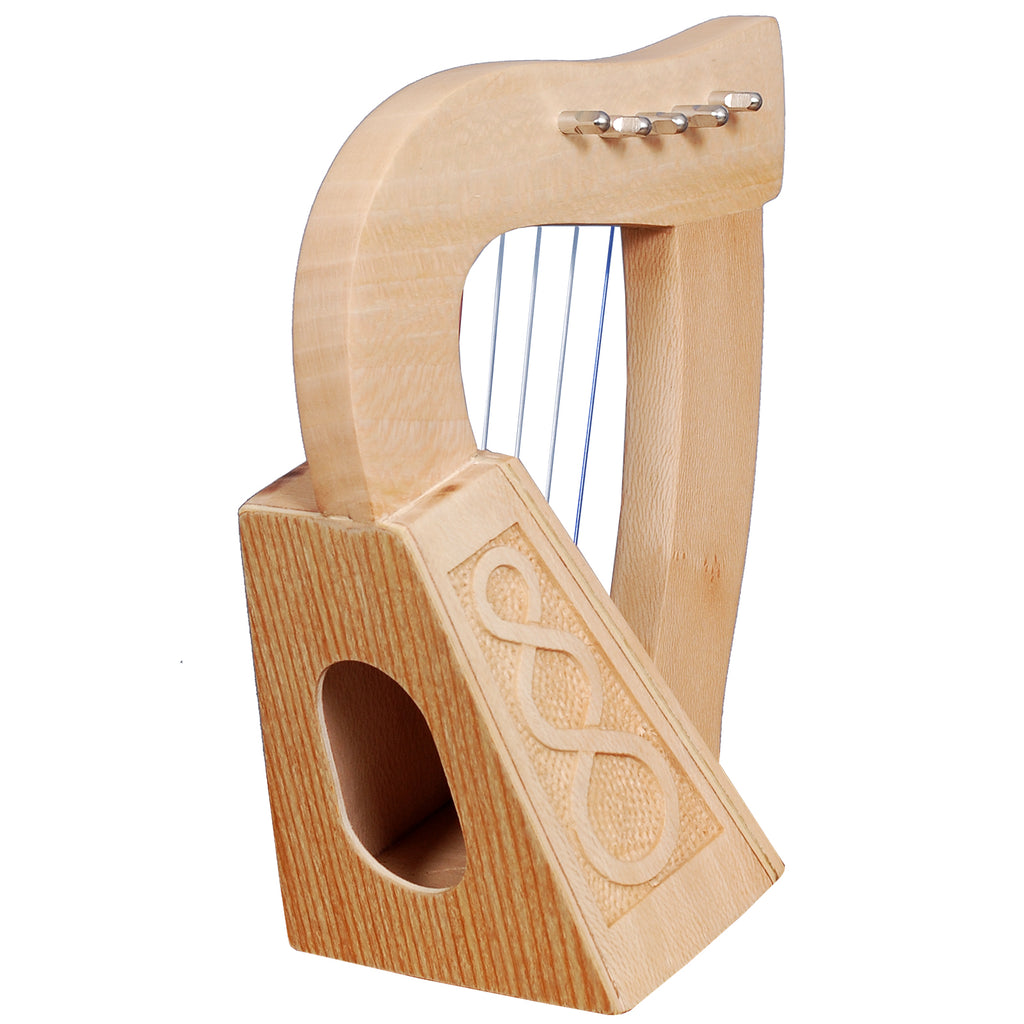O'Carolan Harp, 5 String Lacewood Knotwork