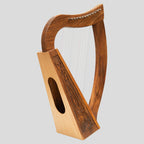 12 String O'Carolan Harp Knotwork, Mini Celtic Harp