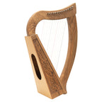 12 String O'Carolan Harp Celtic Dragon, Mini Celtic Harp