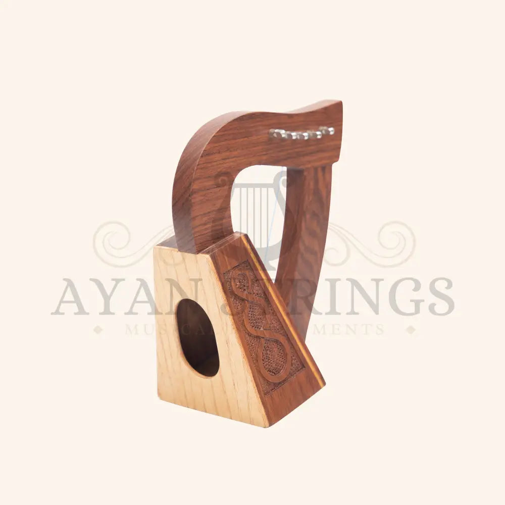 O’carolan Harp 5 String Rosewood Knotwork - Stringed Instruments