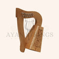 O’Carolan Harp 6 String Lacewood Knotwork - Stringed Instruments