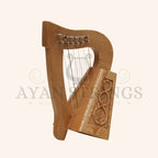 O’Carolan Harp 6 String Lacewood Knotwork - Stringed Instruments