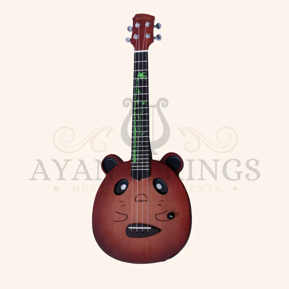 Panda Wood Electric Ukulele with Bag - Stringed Instruments