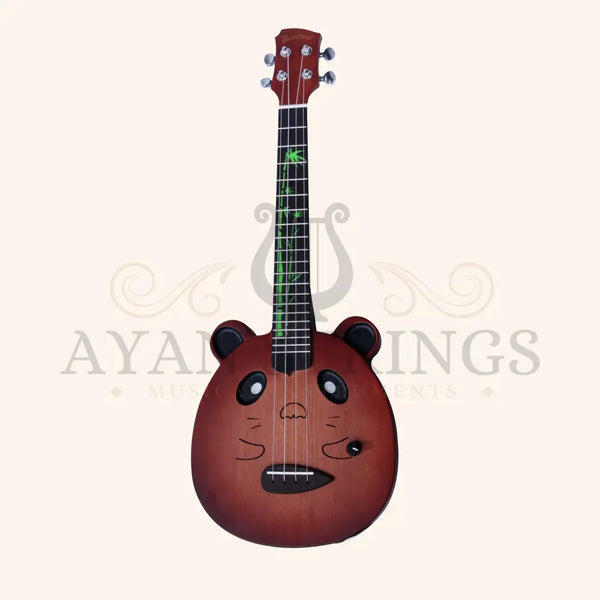 Panda Wood Electric Ukulele with Bag - Stringed Instruments