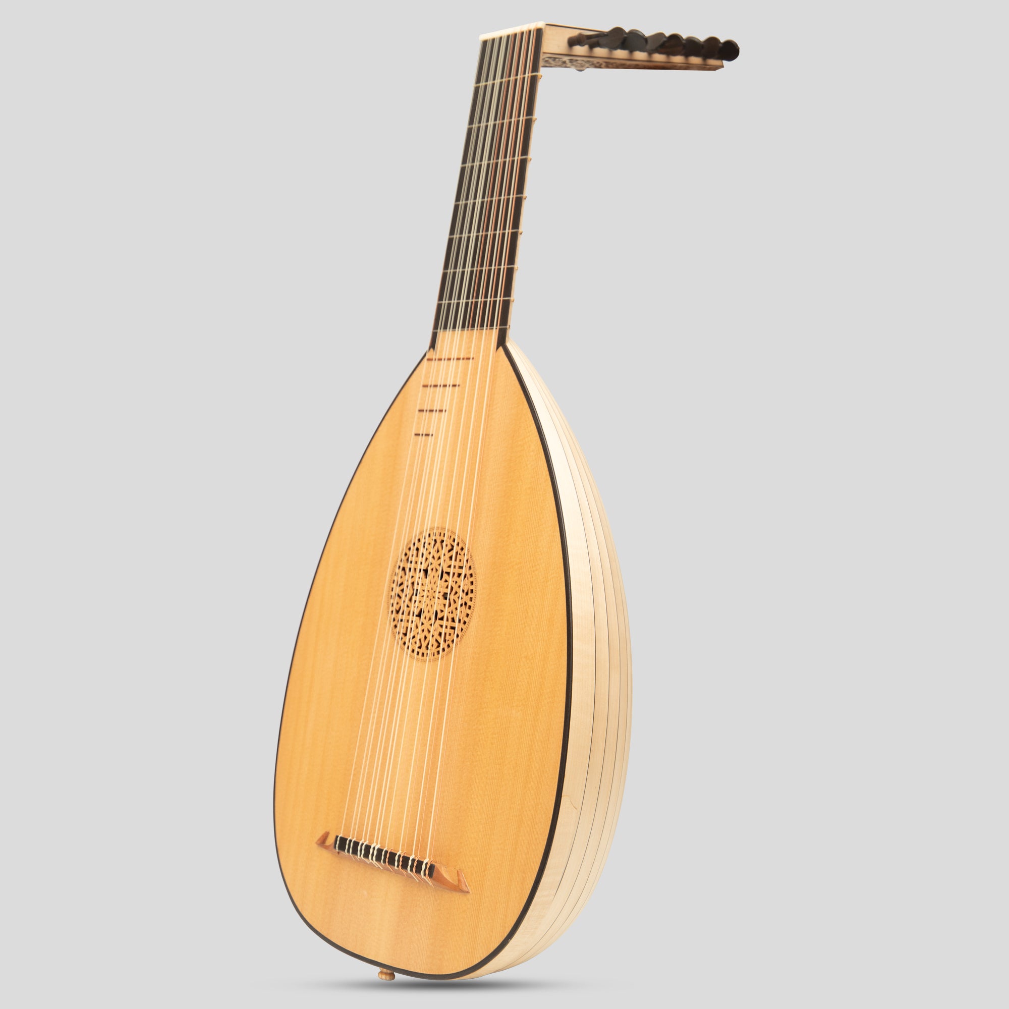 Muzikkon Renaissance Lute 8 Course Deluxe Left Hand After Hieber