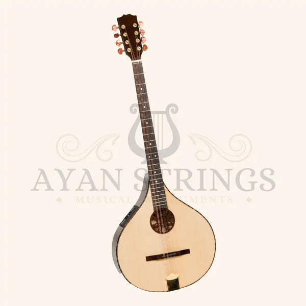 Traditional Electro Acoustic Irish Concert Bouzouki 8 Strings,Maple Body with Spruce Top - Stringed Instruments
