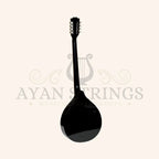 Traditional Irish Bouzouki With EQ 8 Strings Black Gloss Maple Body with Spruce Top - Stringed Instruments